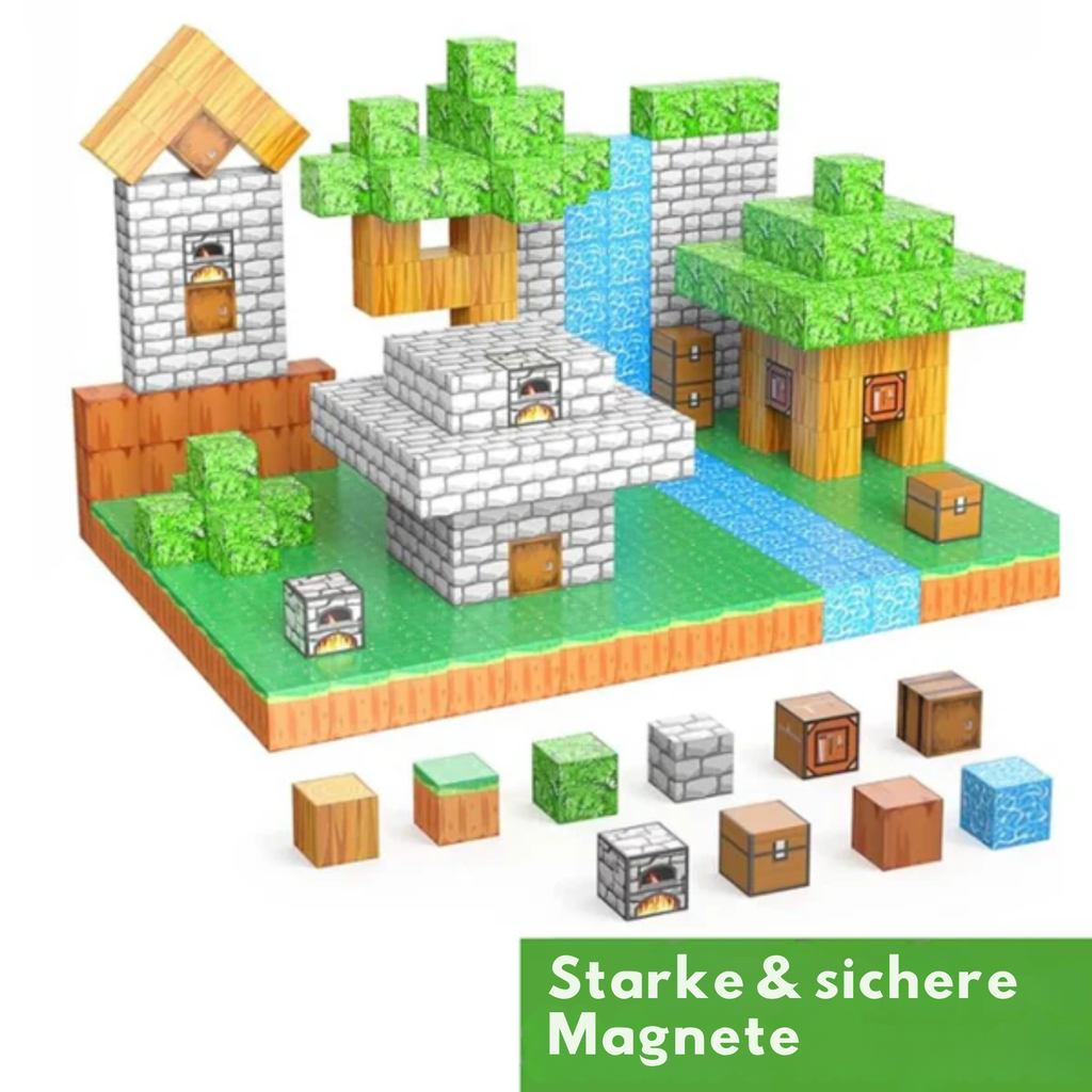 Pixelblöcke | Magnet-Set Zum Bauen Deiner Eigenen Welt
